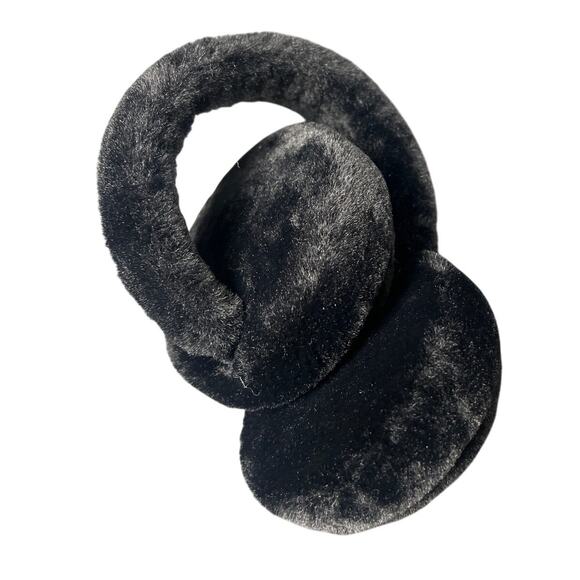 Winter Black Faux Fur Ear Muffs - Picture 5 of 5
